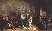 Gustave Courbet The Painter's Studio (mk22) oil on canvas